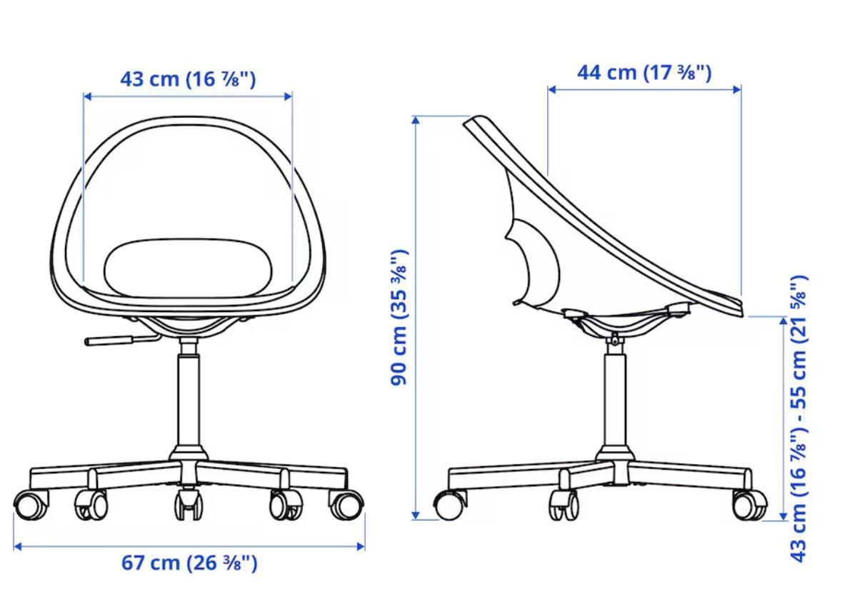 Green Swivel Desk Chair