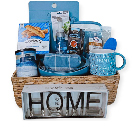 Blue-tiful Gift Basket