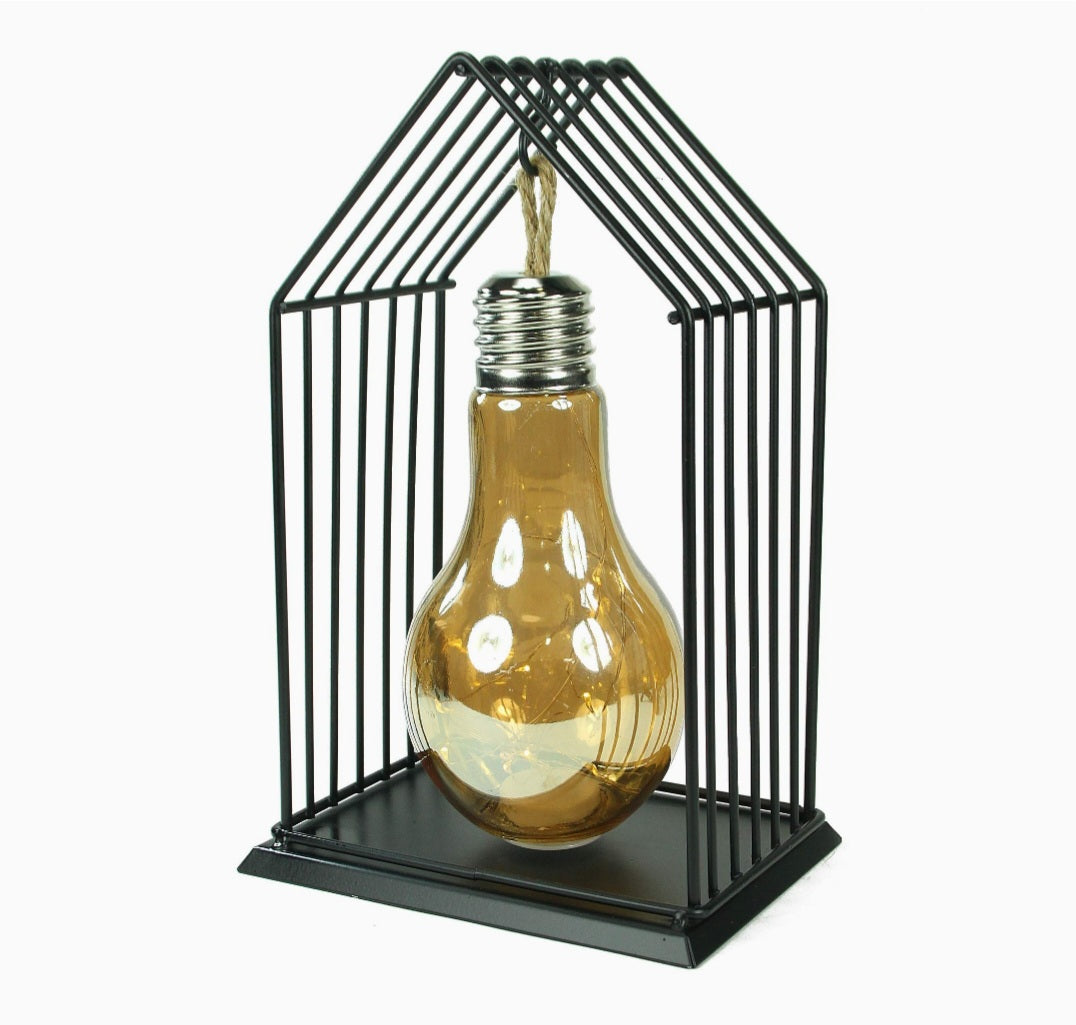 House Shaped Metal Novelty LED Lamp