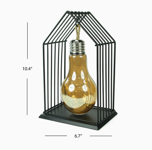 House Shaped Metal Novelty LED Lamp